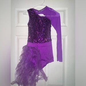 Weissman purple sequins dance costumes